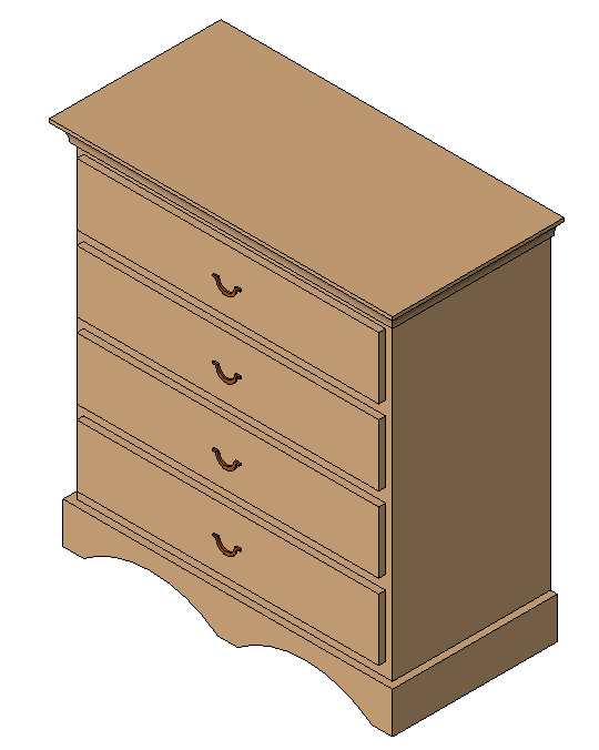 Dresser Detailed In Revit Free Download! (188.00 KB) Library Revit
